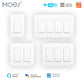 MOES Star Ring 2nd Generation Smart WiFi 3 Way/Single Pole Push Button Light Switch 1/2/3/4 Gang - MOES