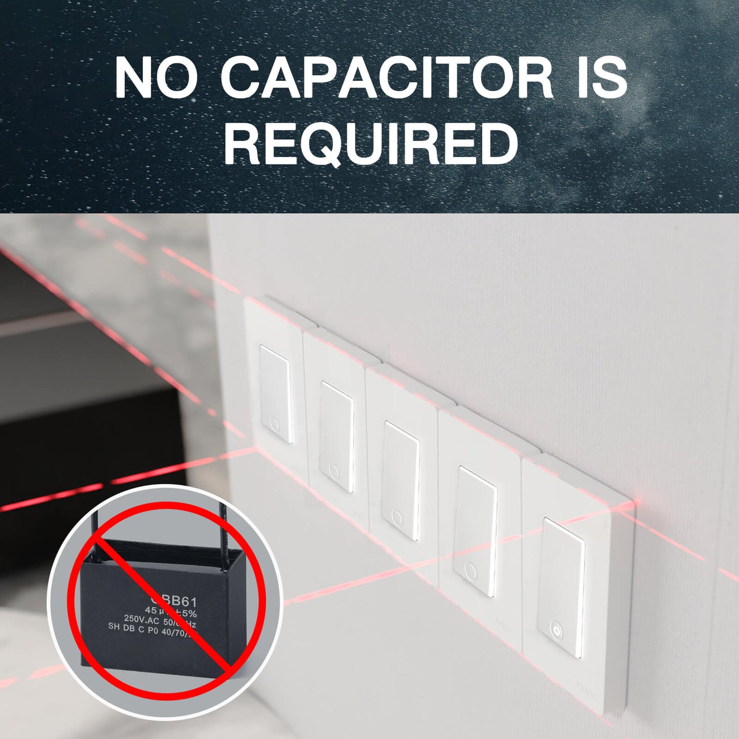 NO capacitor is required - MOES
