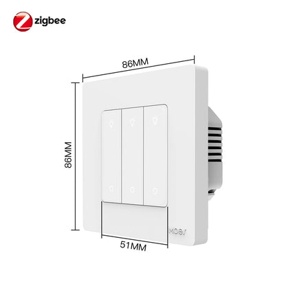 Smart ZigBee Dimmer Switch size - MOES