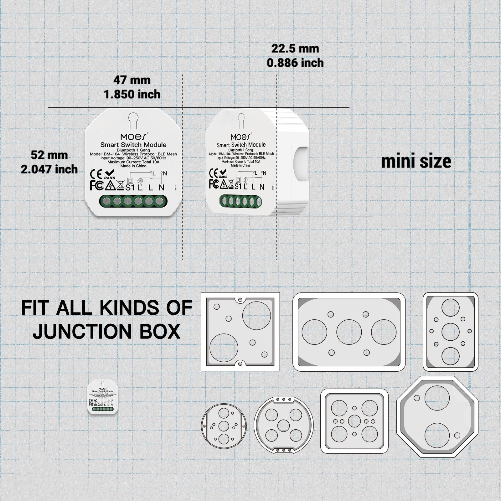fit all kinds of junction box - MOES