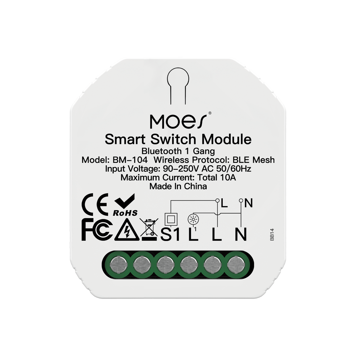 smart switch module bluetooth 1gang - MOES
