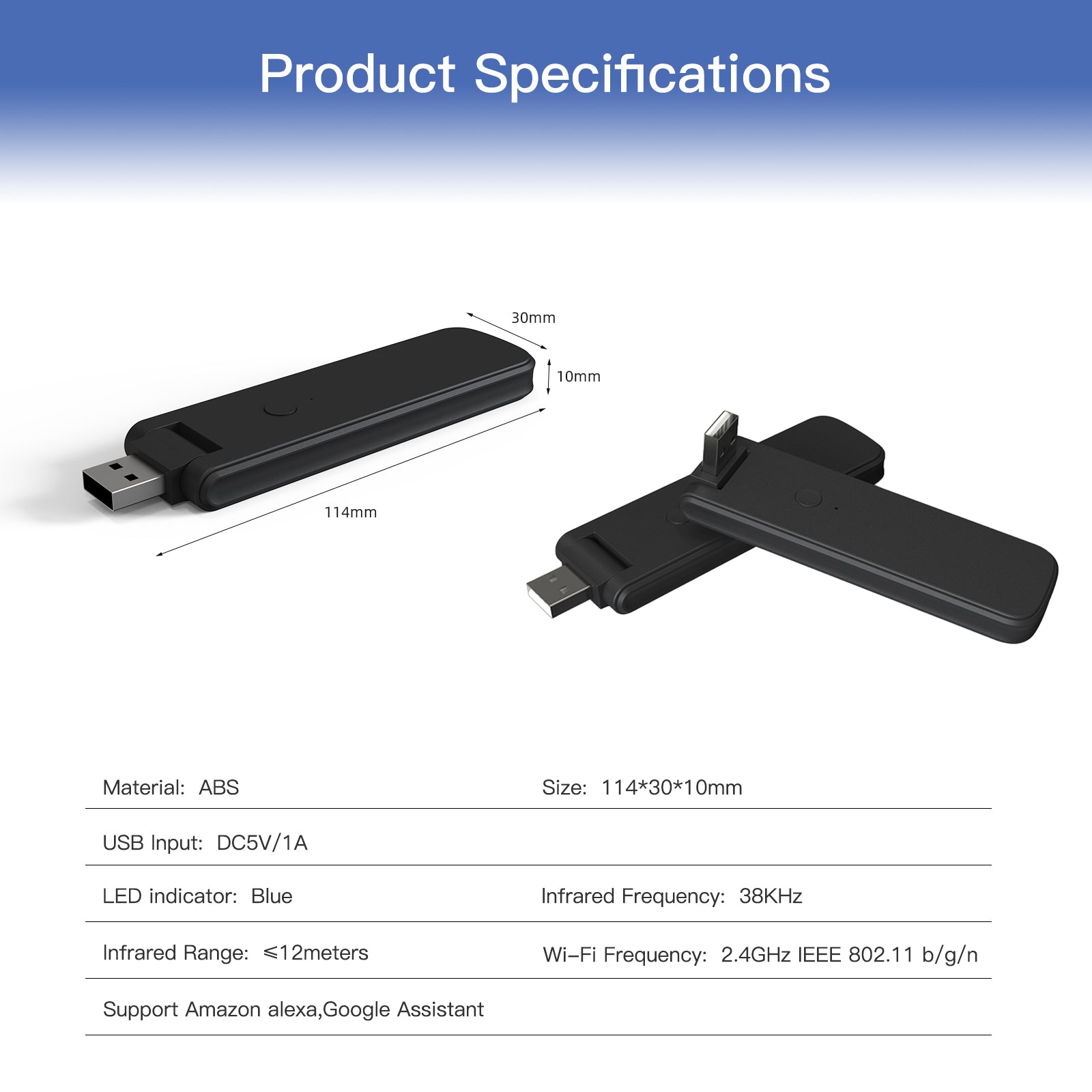 WiFi USB Smart IR RF Remote|Wireless Universal Infrared Controller – MOES