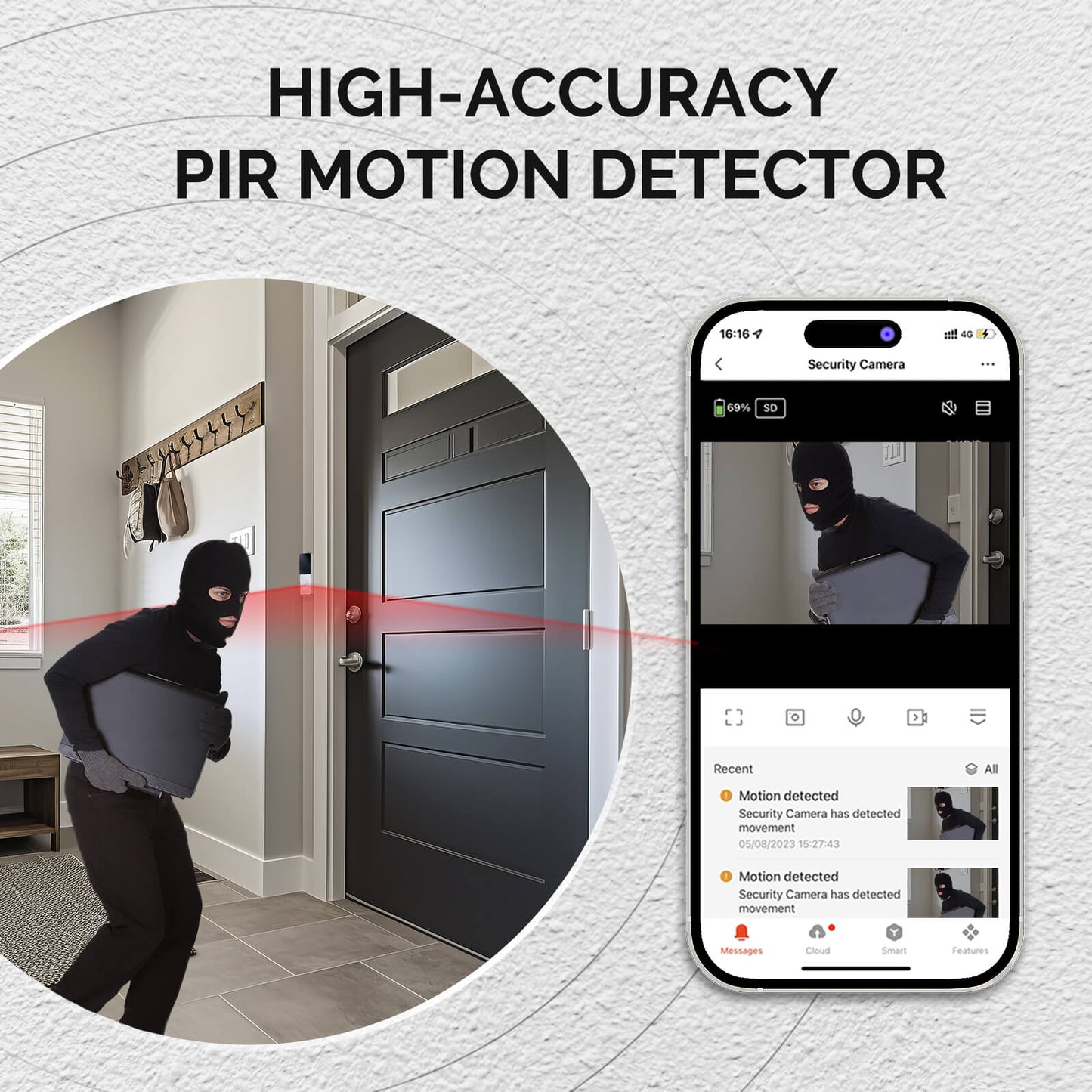 high-accuracy pir motion detector - MOES