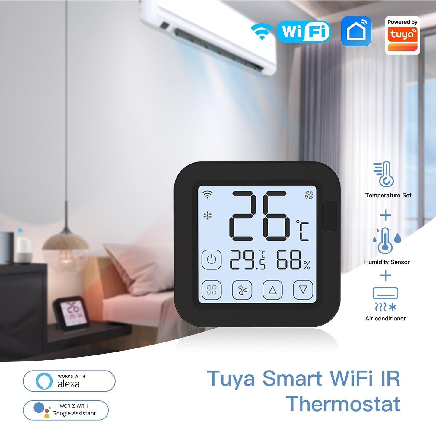 WiFi Tuya IR Digital RemoteSmart Touch Screen Central Control Panel – MOES