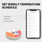 set weekly temperature schedule - MOES