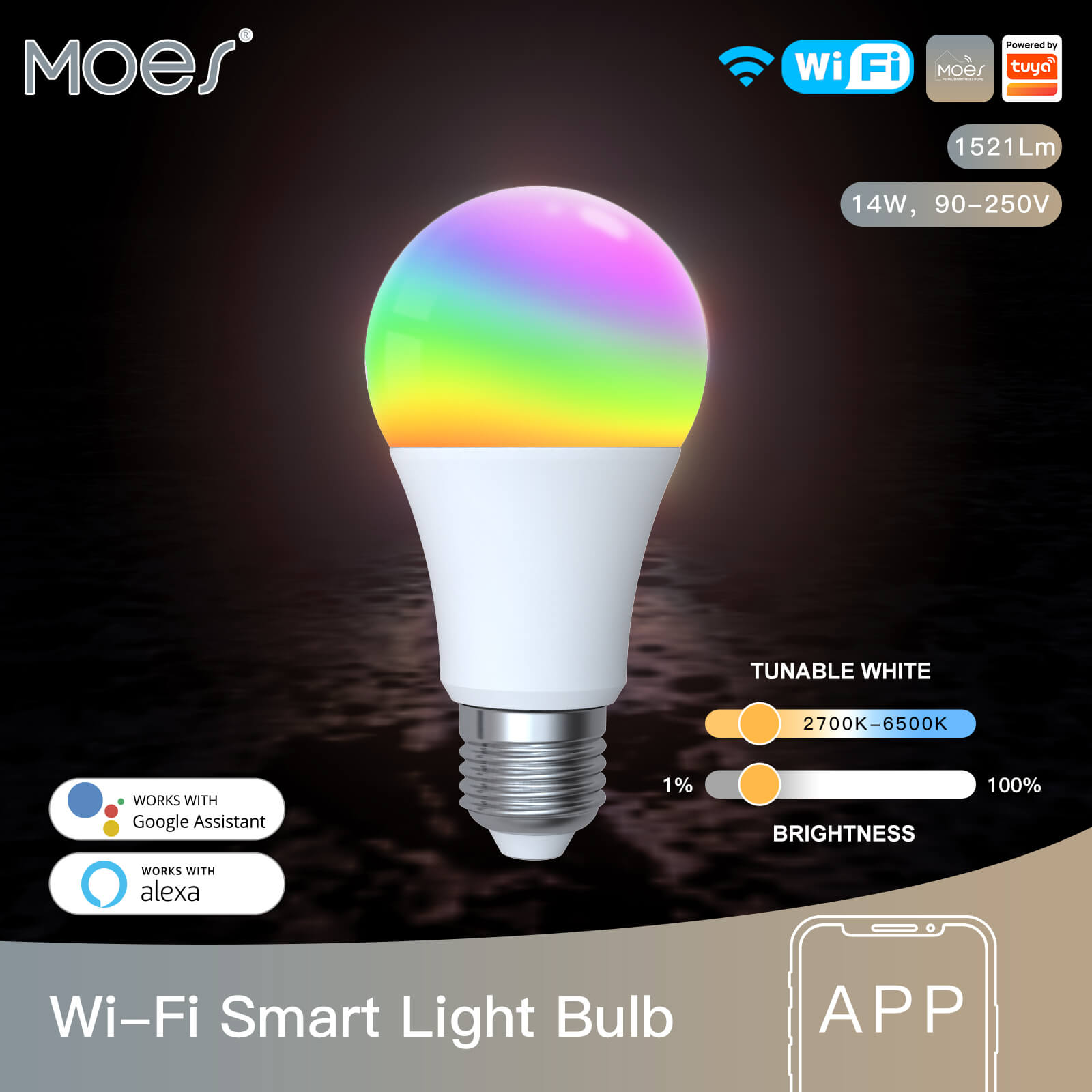 Wifi outlet smart bulb