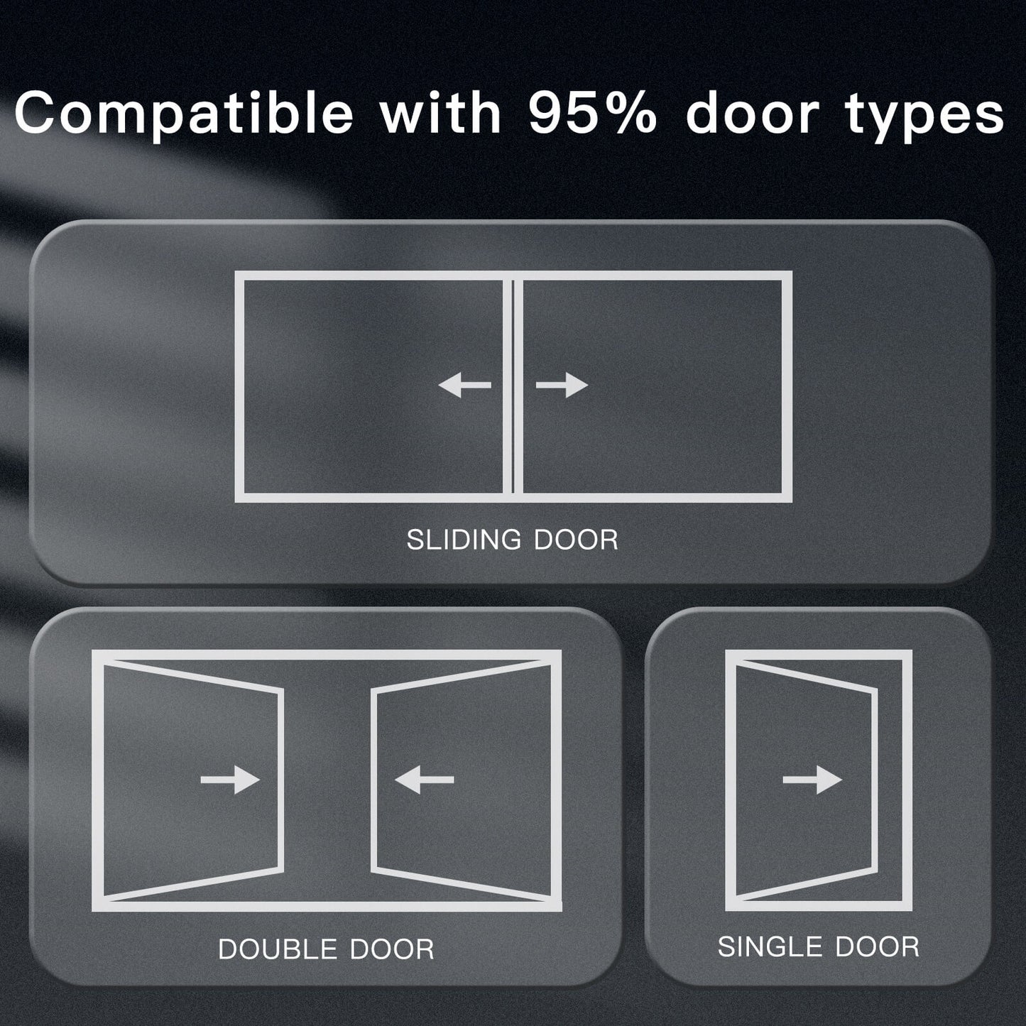 MOES WiFi Smart Narrow Side Fingerprint Coded Door Lock Remote Control Waterproof Two Handle Optional - MOES