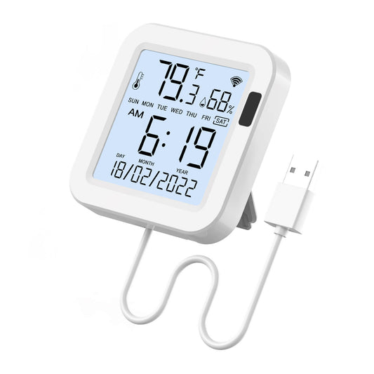 MOES WiFi Smart Temperature & Humidity Sensor with LCD Screen - MOES