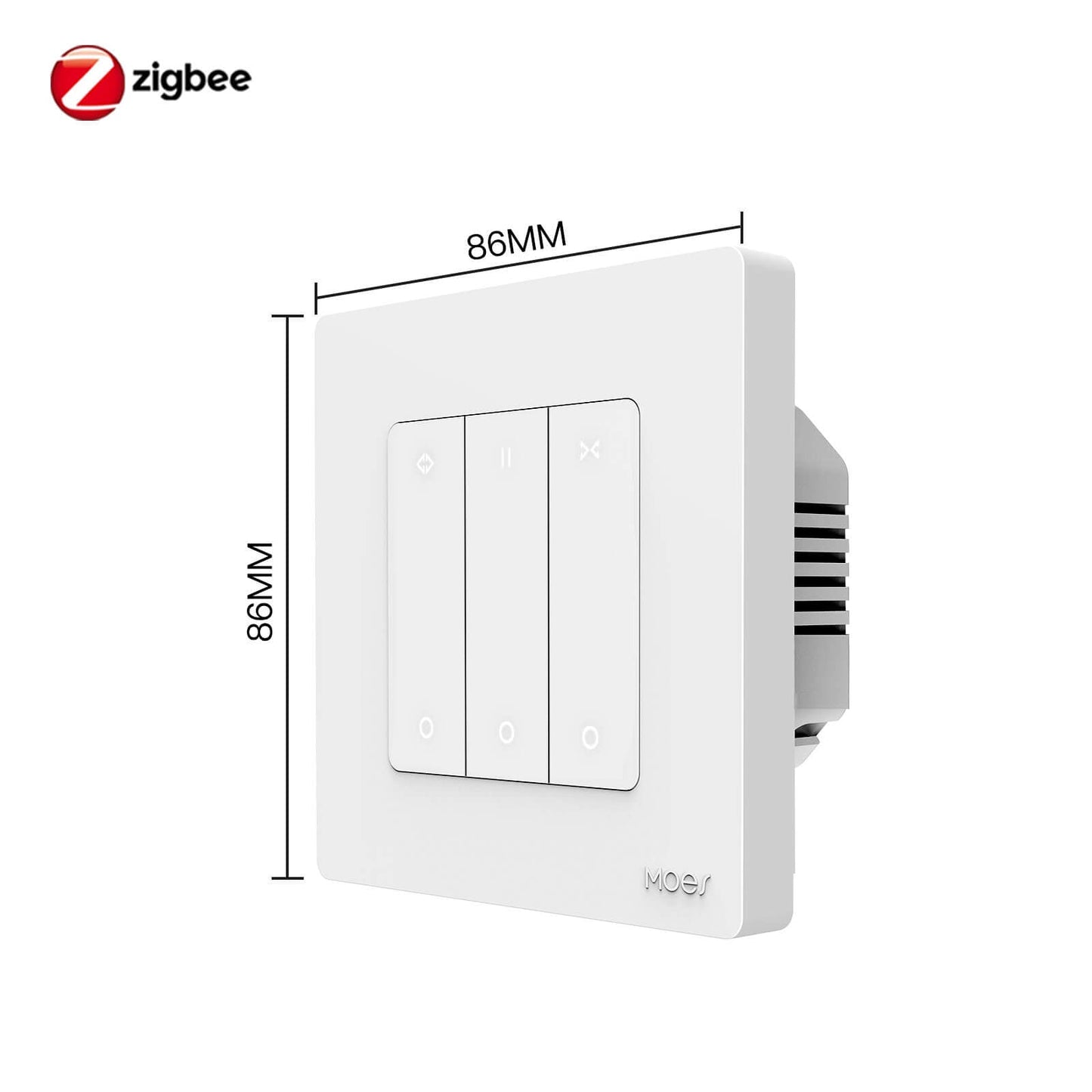 MOES ZigBee RF Smart Star Ring Curtain Switch For Roller Shutter Electric Curtains Blind Motor Support Timing & Remote Control - MOES