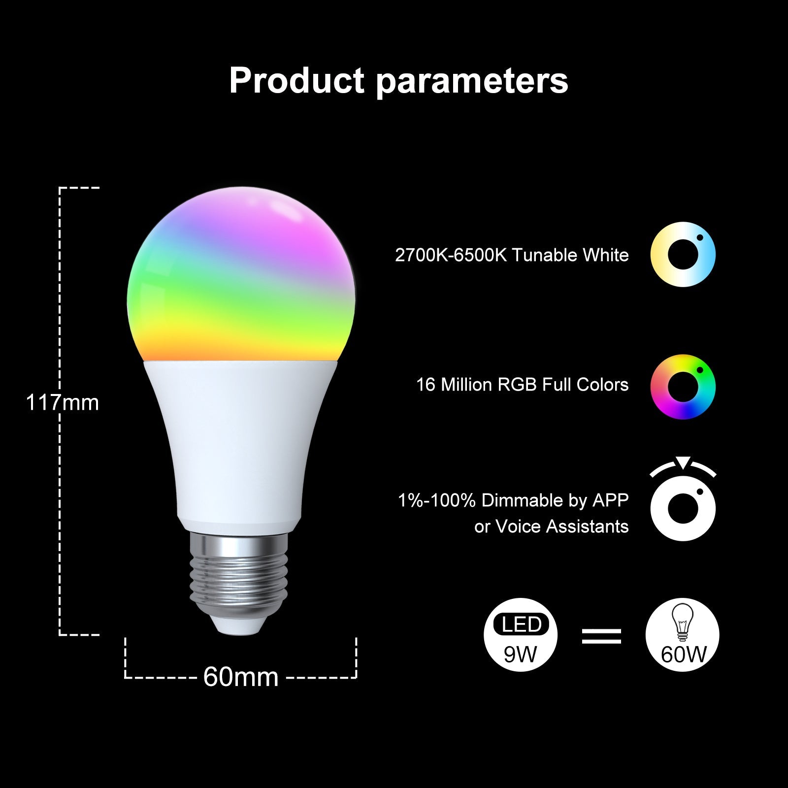 propel Mangle Hilsen MOES ZigBee Smart LED Light|RGB Music Sync Dimmable Scenes Remote Bulb