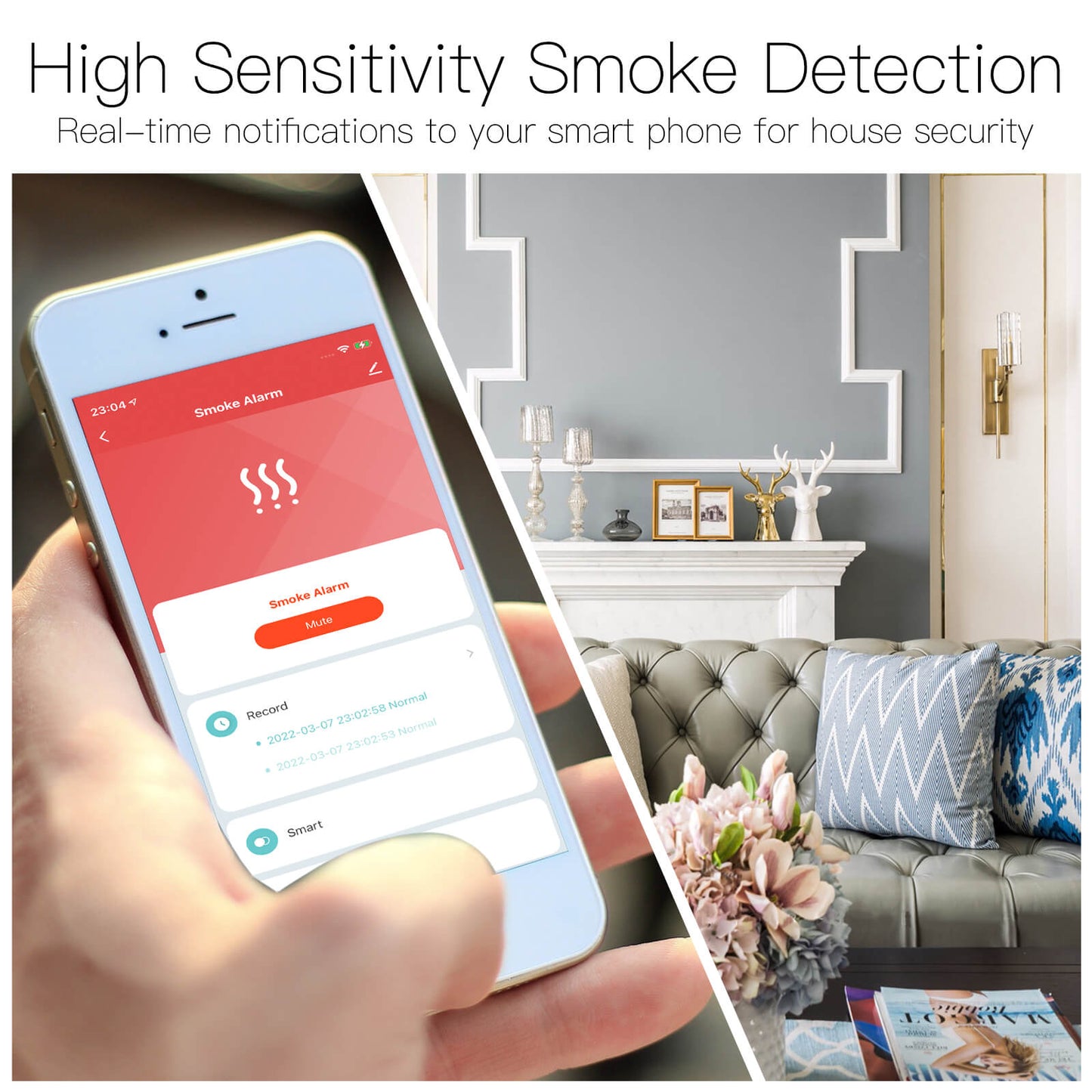 MOES ZigBee Smart Smoke Fire Detector Sensor - MOES