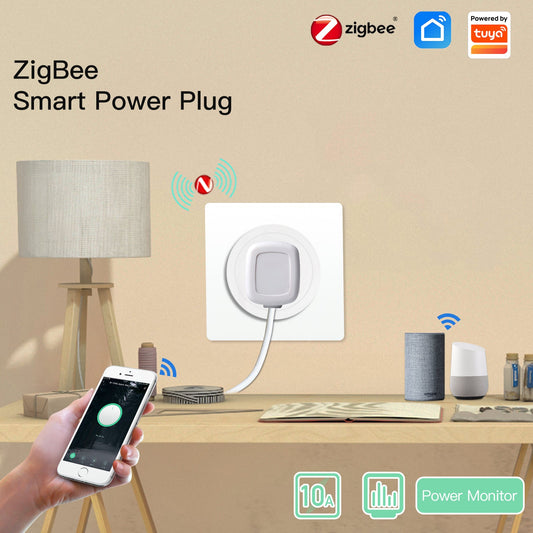 MOES ZigBee Smart Tuya Socket Power Plug 16A Smart Life APP Wireless Control - MOES