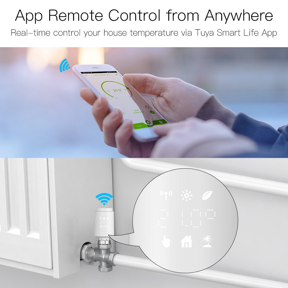 Real-time control your house temperature via Tuya Smart Life App - MOES