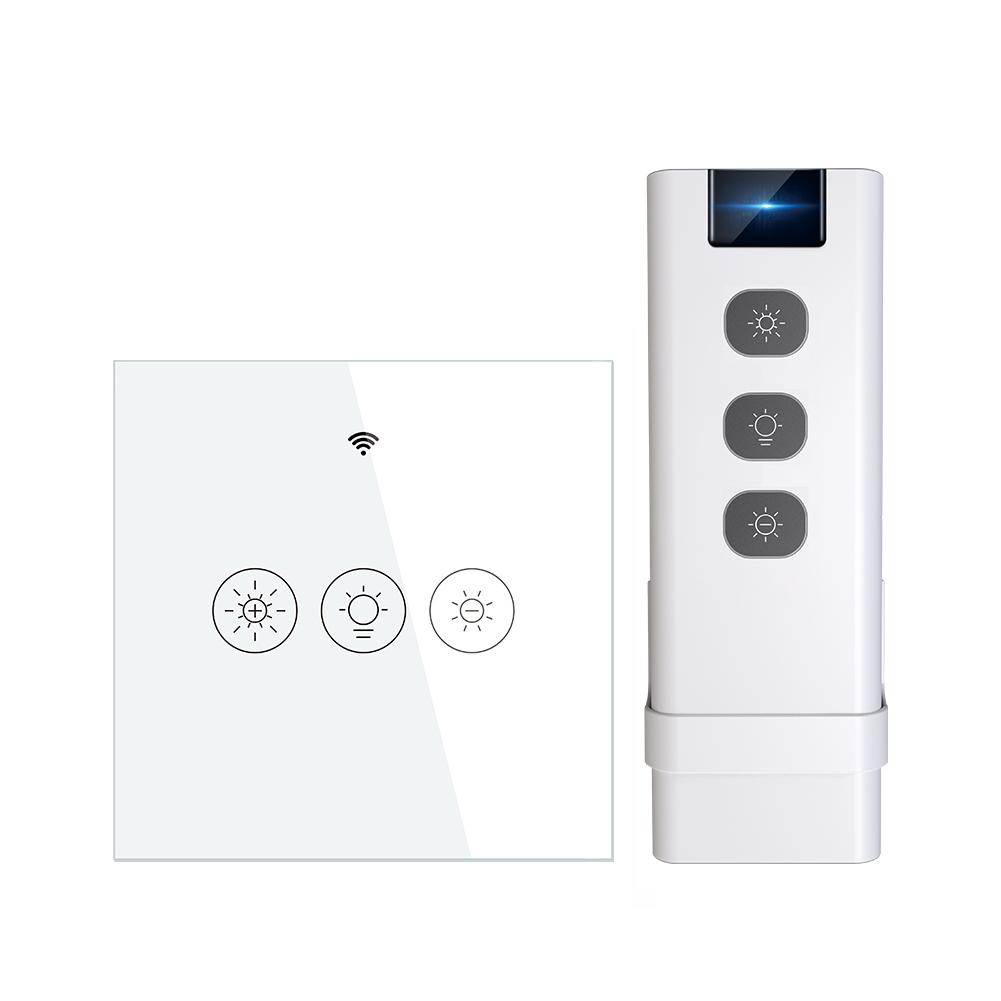 New WiFi RF Smart Light Dimmer Switch 2/3 Way Muilti-Control Association EU White - Moes