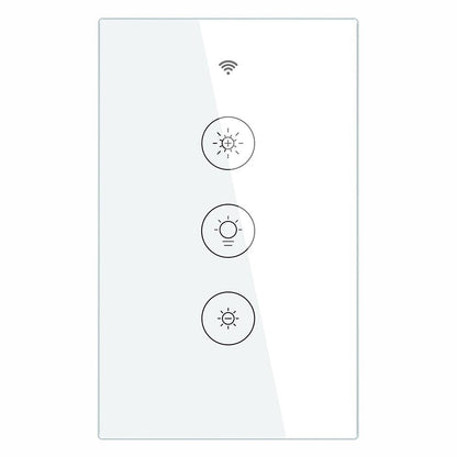 New WiFi RF Smart Light Dimmer Switch 2/3 Way Muilti-Control Association Smart Life/Tuya APP Relay Status Backlight Switch OFF RF Remote Control US - Moes