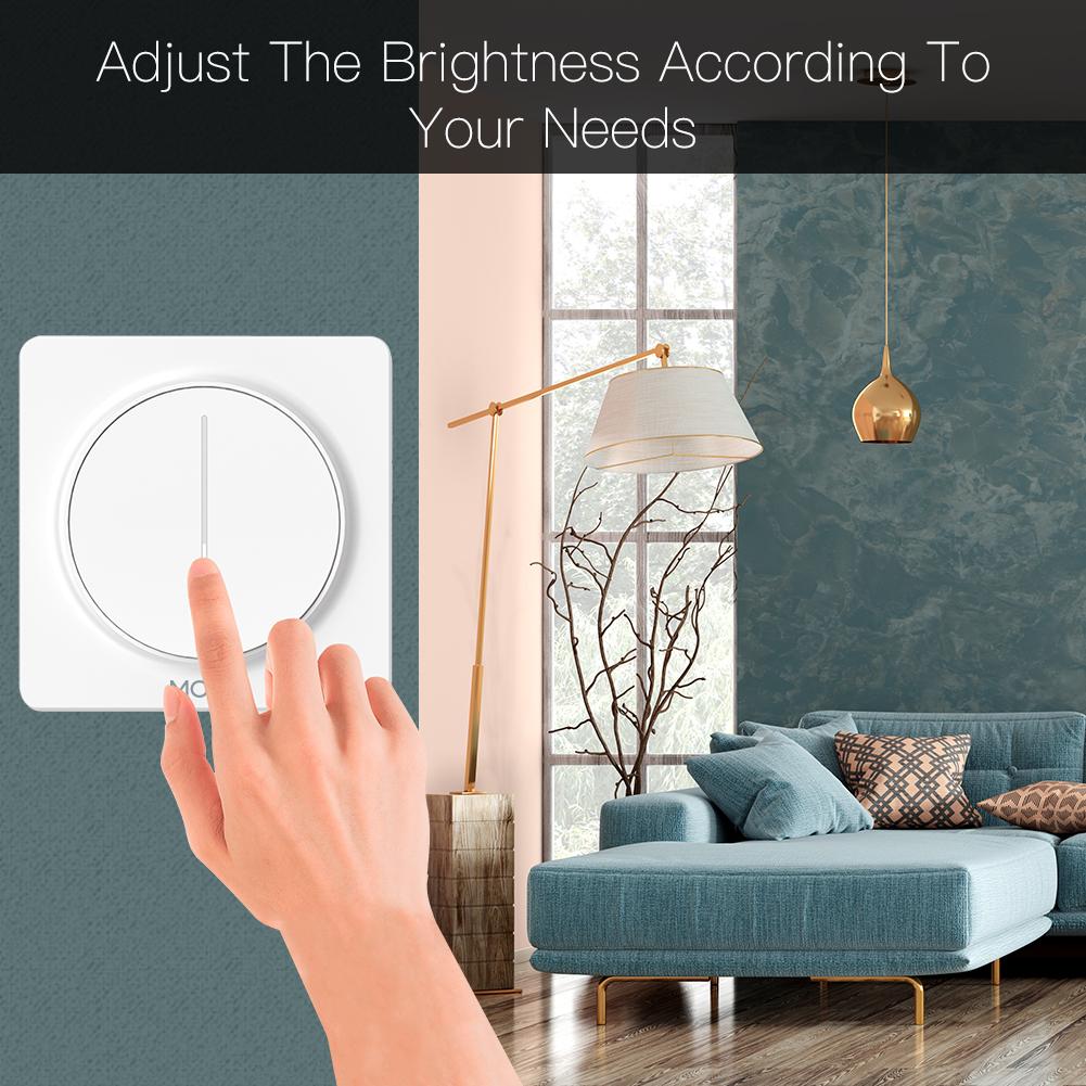 New WiFi Smart Touch Light Dimmer Switch Timer Brightness Memory EU - Moes