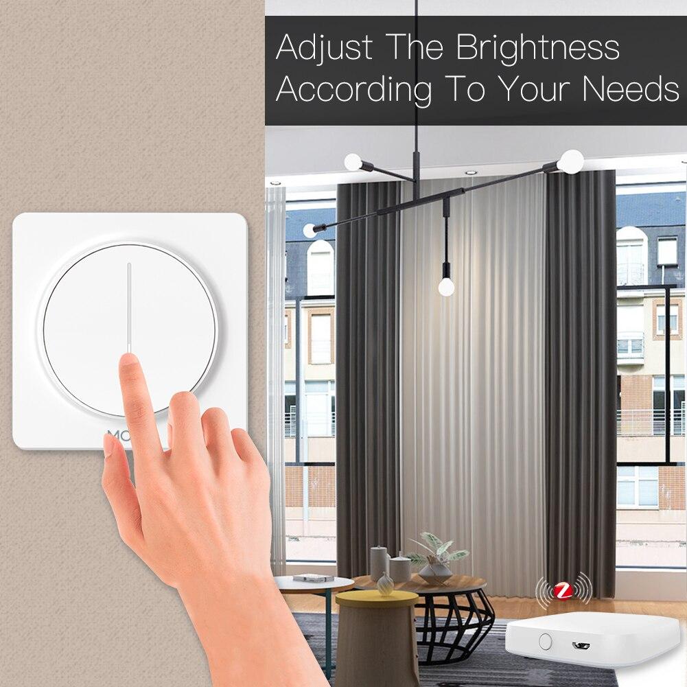 New ZigBee Smart Touch Light Dimmer Switch Timer Brightness Memory Smart Life/Tuya APP EU - Moes