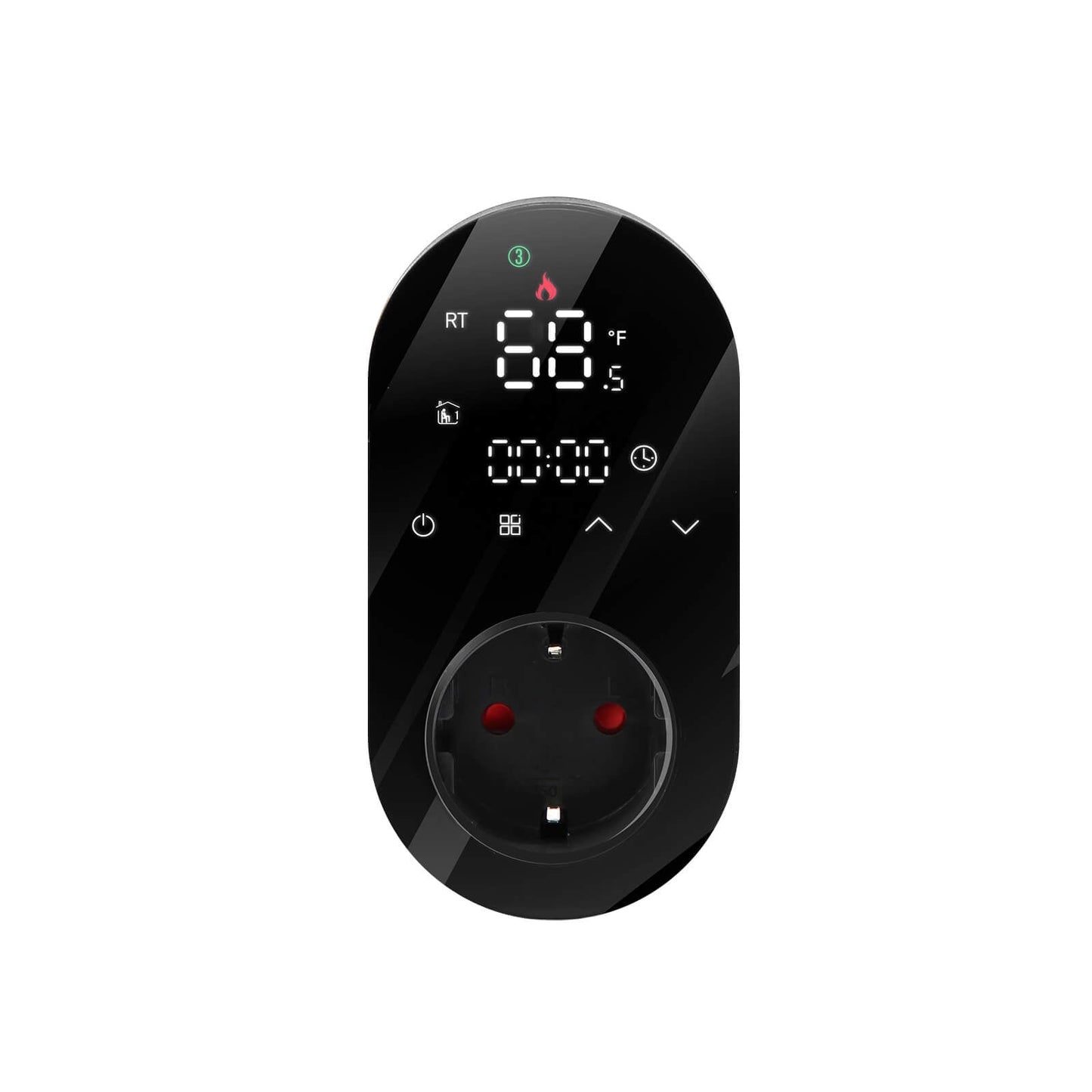 Programmable Smart WiFi LED Thermostat Plug Outlet Wireless Electric Plug-in Thermostat Socket - MOES