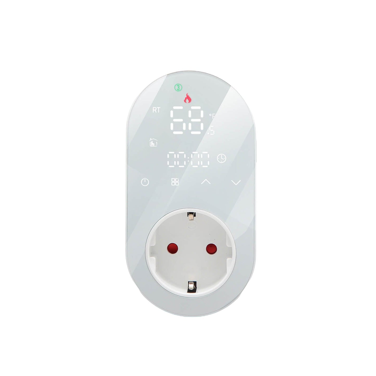 Programmable Smart WiFi LED Thermostat Plug Outlet Wireless Electric Plug-in Thermostat Socket - MOES