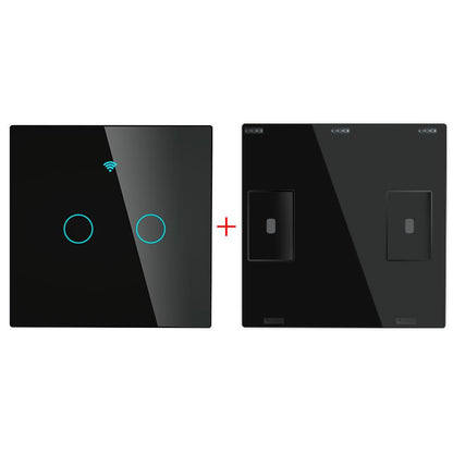 RF433 MHz Wireless Wall Glass Panel Transmitter Switch 1/2/3 Gang - Moes