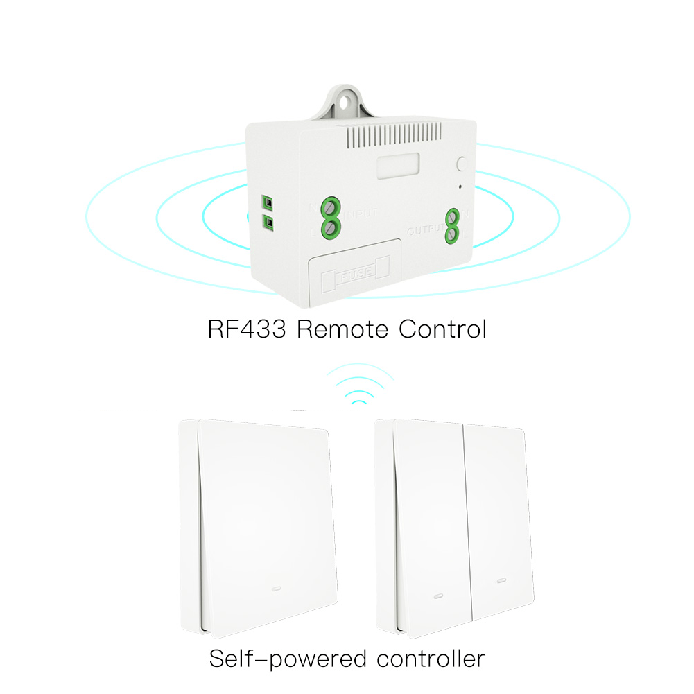 Smart RF433 Transmitter Push Button Switch Multi-Control Self-powered EU - MOES
