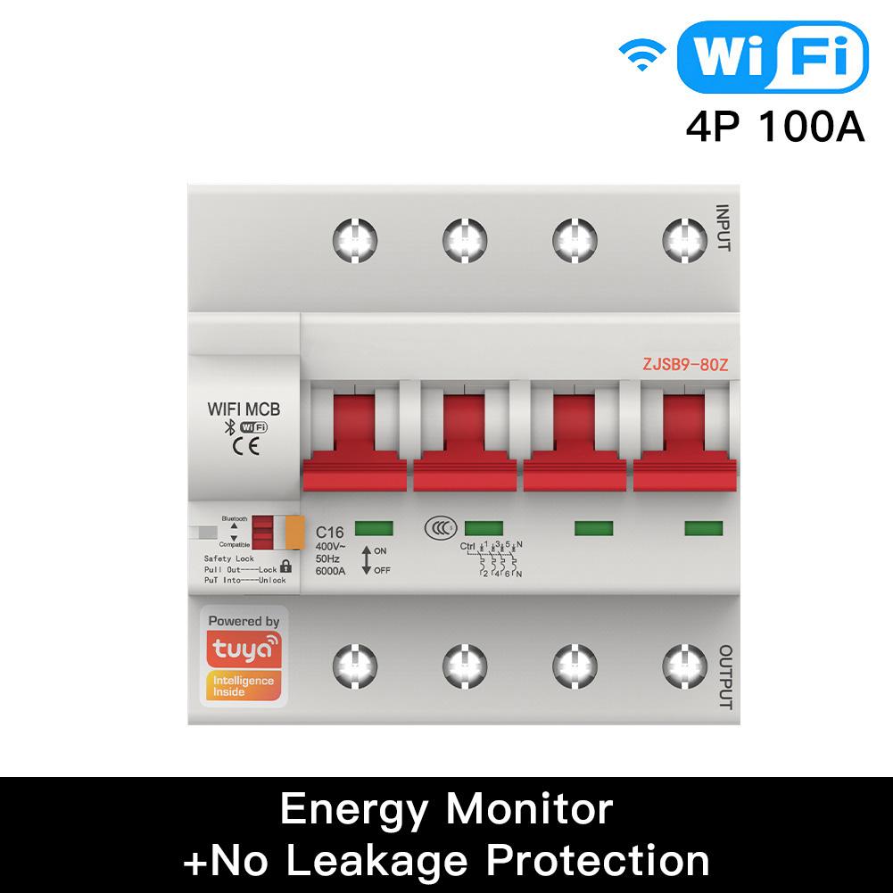 Smart WiFi Circuit Breaker IoT Air Switch Overload Short Circuit Surge Protection Work with Smart Life/Tuya Smart APP Voice Control with Alexa Google home - Moes