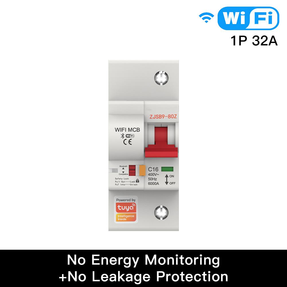 Smart WiFi Circuit Breaker IoT Air Switch Overload Short Circuit Surge Protection Work with Smart Life/Tuya Smart APP Voice Control with Alexa Google home - Moes