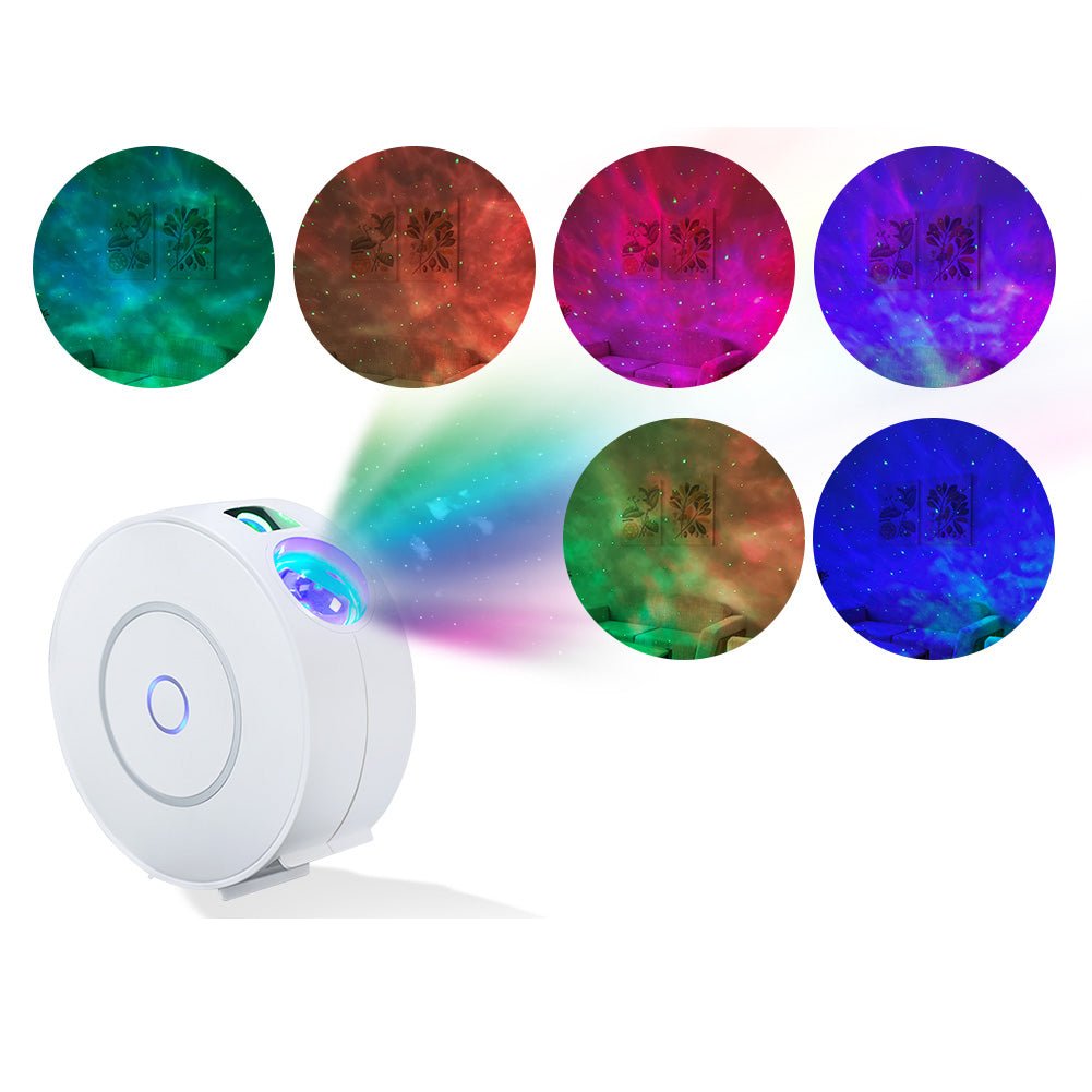 Smart WiFi Star Projector with Galaxy Nebula Cloud/Moving Ocean Wave Star Sky - MOES