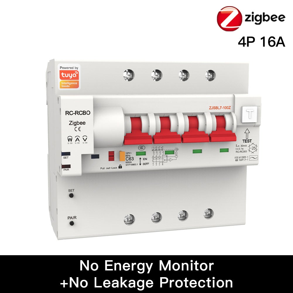 Smart ZigBee Circuit Breaker IoT Air Switch Overload Short Circuit Surge Protection Work with Smart Life/Tuya Smart APP Voice Control with Alexa Google home ZigBee Hub Required - Moes