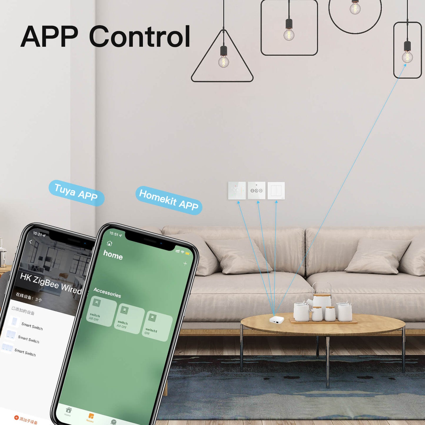Smart Zigbee Hub Work With Homekit Wired Gateway Remote Control Smart Home Bridge Voice Control Via Siri - MOES