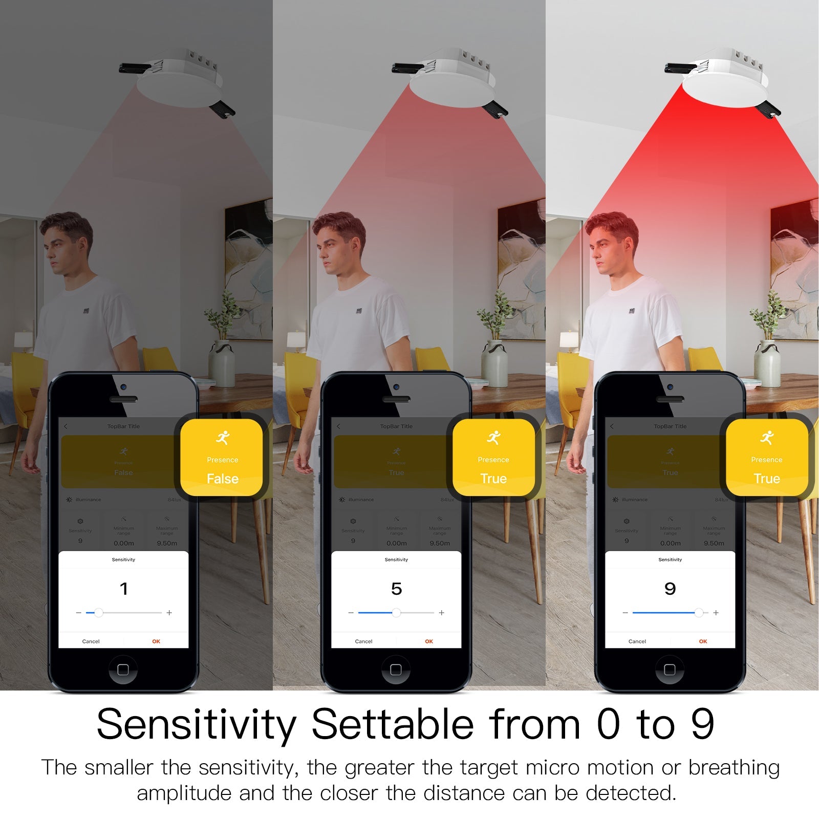 voor Zigbee mmWave Smart Human Presence Sensor met 10m Detectie voor Zigbee mmWave Smart Human Presence Sensor met 10m Detectie