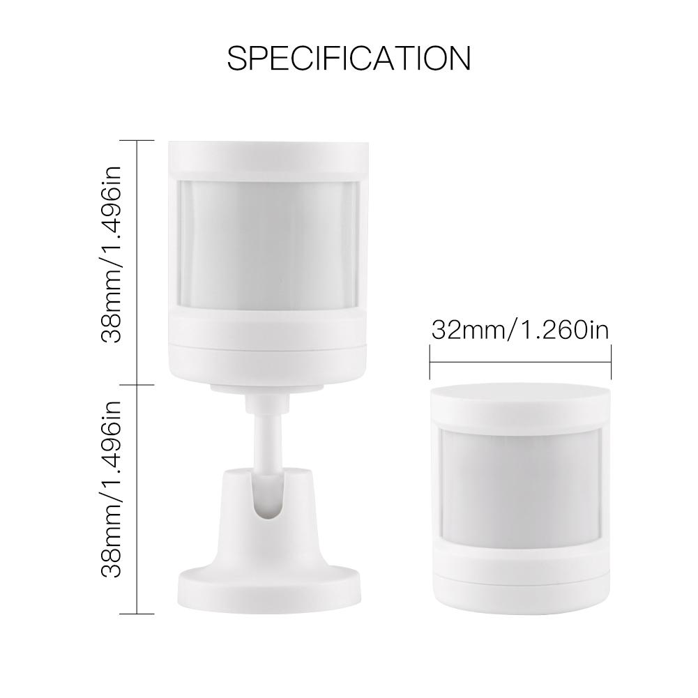 2MQTT setup available ZigBee PIR Human Sensor detector specification - Moes