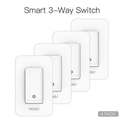 Snow Rock Series New 3-Way WiFi Smart Light Switch US Version - Moes