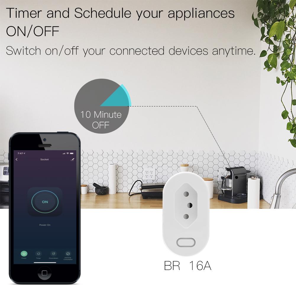 Tuya Smart Life US Plug 15A 2.4ghz WiFi Only Remote Voice Control Timer WiFi Smart Socket for Alexa Google Home