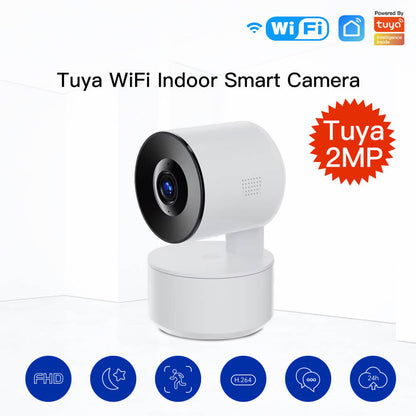 Tuya PTZ WiFi IP Camera Indoor Smart Automatic Tracking 1080P Wireless Security Camera AI Human Detection - MOES