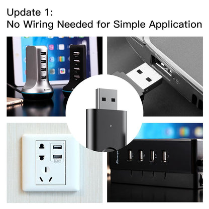 Tuya Smart Infrared WiFi Remote Controller Wireless USB IR+RF Controller for TV Fan Smart Home Automation Support Alexa Google Home - Moes