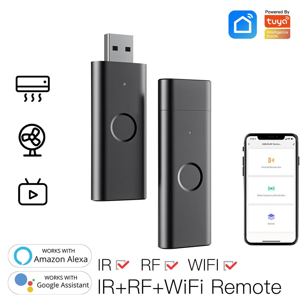 Tuya Smart Infrared WiFi Remote Controller Wireless USB IR+RF Controller for TV Fan Smart Home Automation Support Alexa Google Home - Moes