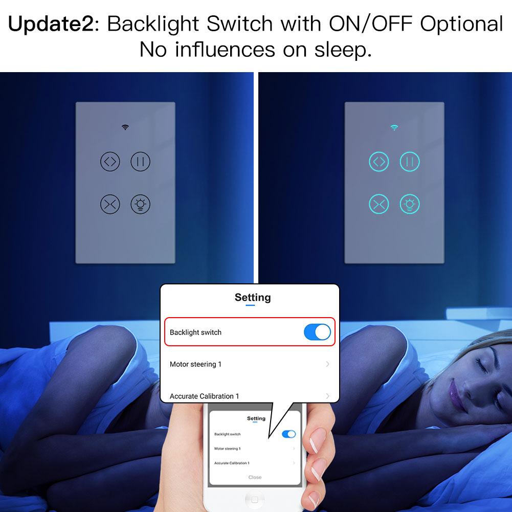 Light Blue USA Wifi Smart Wall Touch Light Switch Glass Panel Wireless  Remote Control by Mobile App Anywhere
