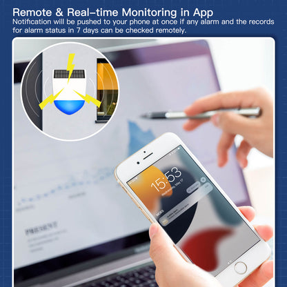 Tuya Smart Wifi/Zigbee Sound Light Siren Alarm Solar Energy Outdoor IPX5 Waterproof Tamper Alarm With Rechargeable Battery - MOES