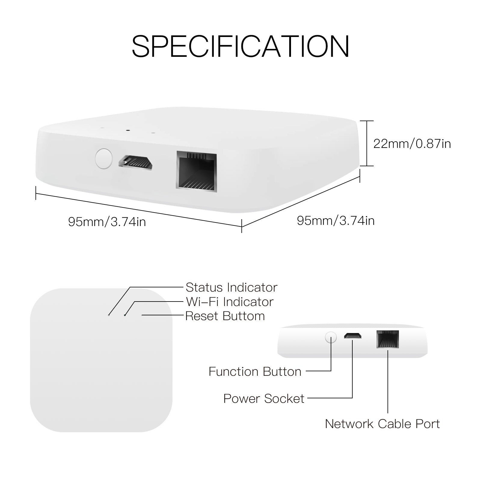 MOES - Zigbee Tuya (Smart Life) home automation box with Ethernet port