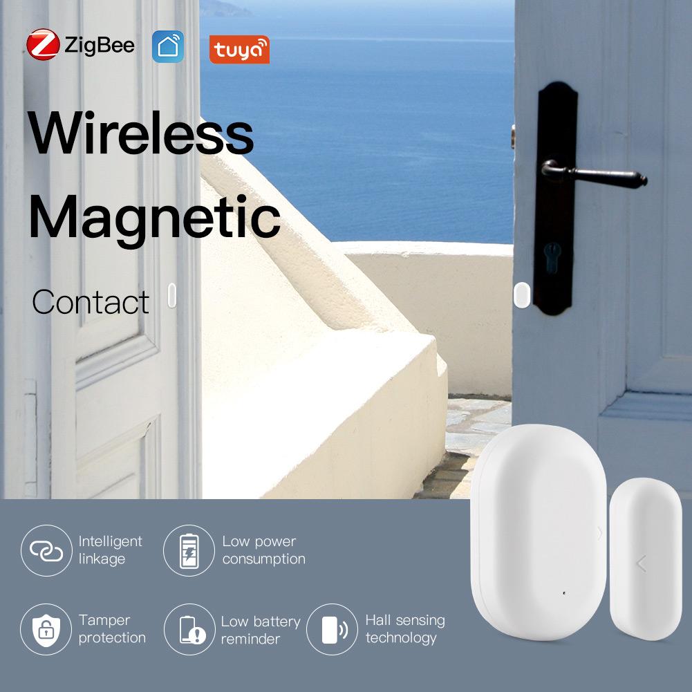 Tuya ZigBee Smart Window Door Gate Sensor Detector 2MQTT Setup Availble - Moes