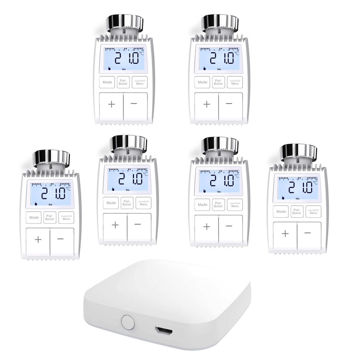 Tuya ZigBee3.0 Smart Programmable Thermostat Radiator Actuator Valve Temperature Controller - MOES