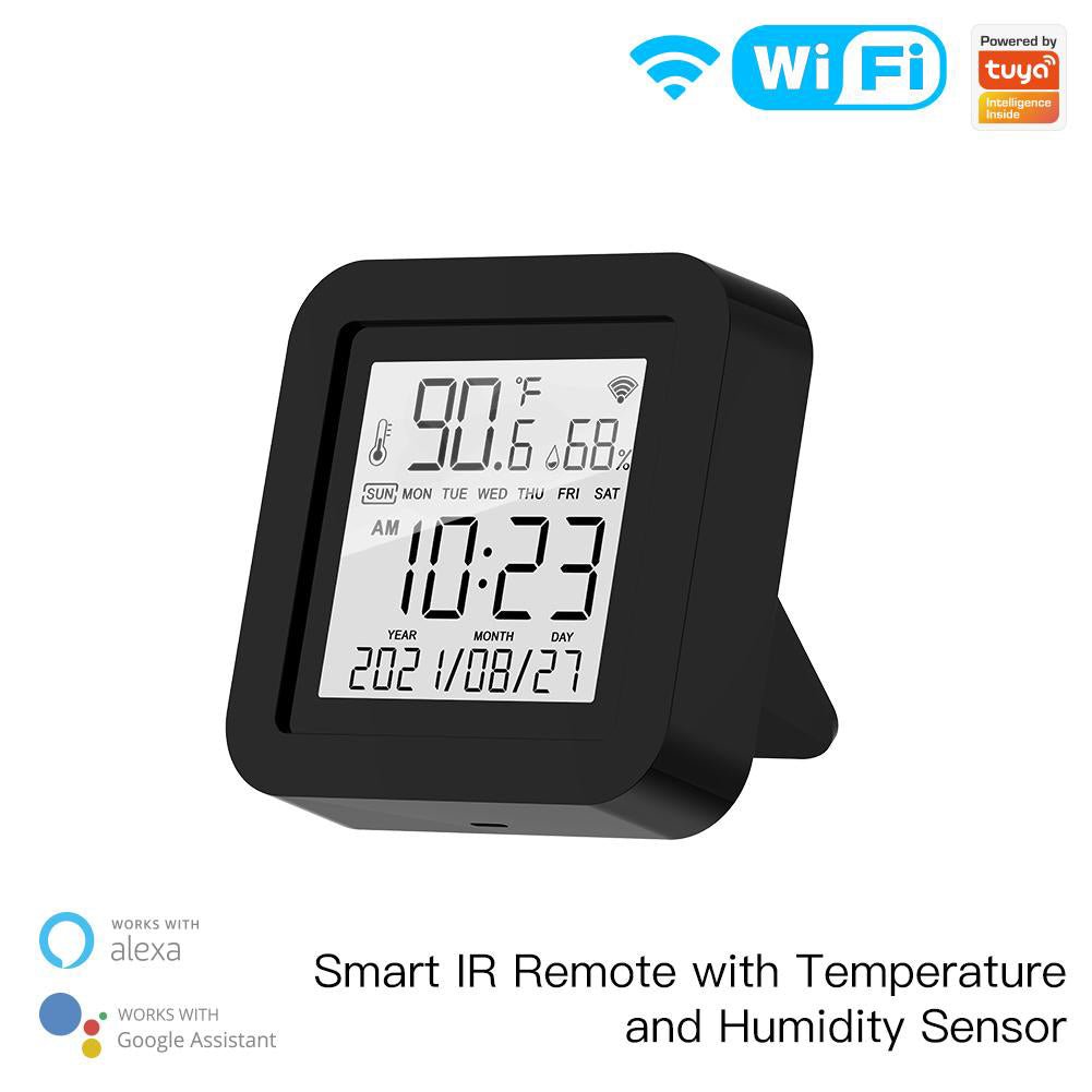Wi-Fi Smart IR Remote Control with Temperature and Humidity Sensor for Air Conditioner TV AC - MOES