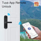 Wi-Fi Tuya Smart Door Lock Multiple Unlocking Fingerprint Lock, Security Intelligent Smart Lock with Smart Life APP Password RFID Door Lock Battery Powered - Moes