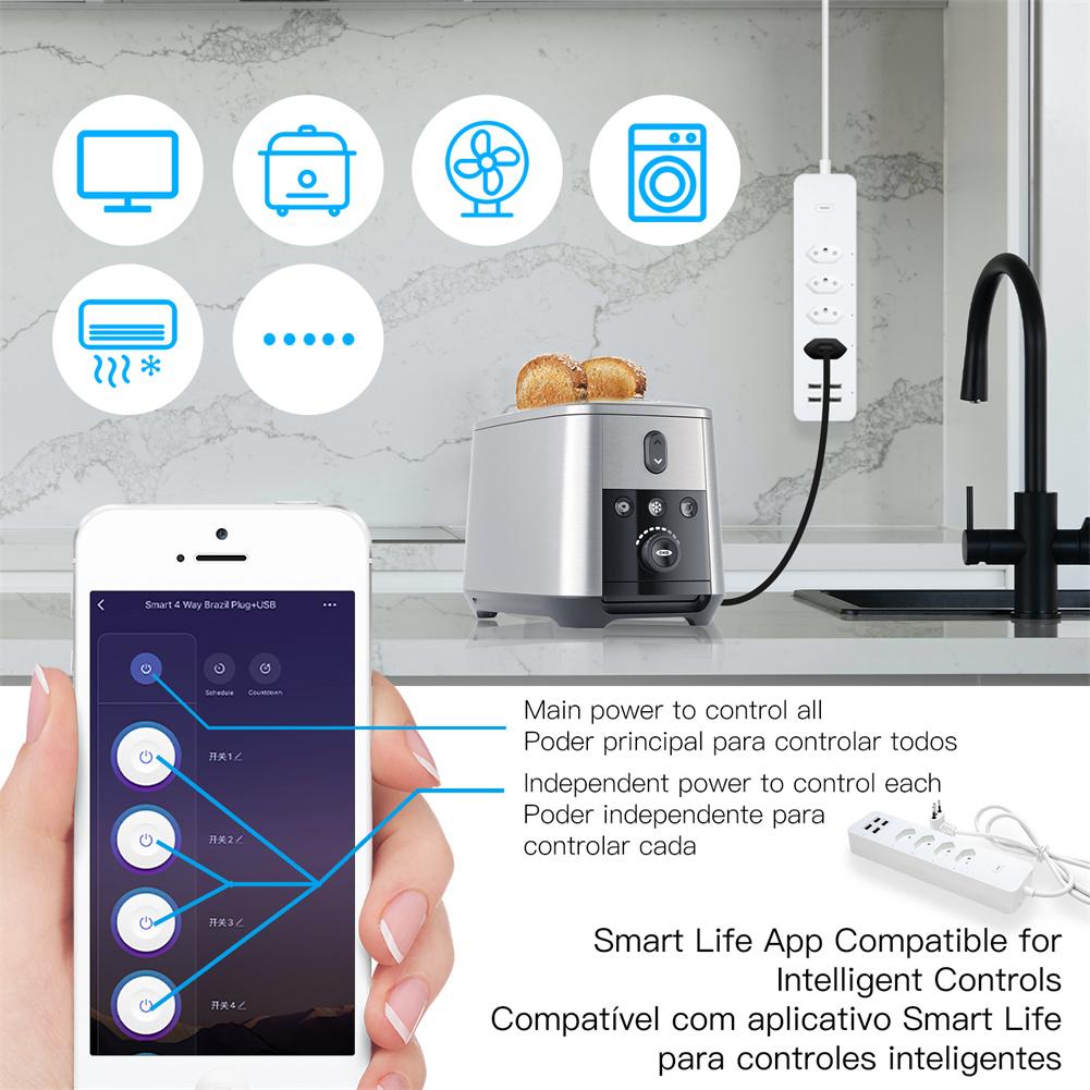 Smart Wi-Fi 4-Outlet Powerstrip