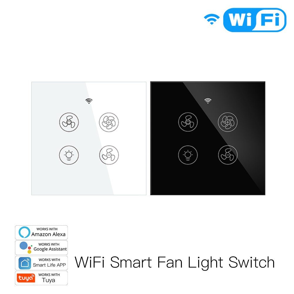 WiFi RF Smart Ceiling Fan Light Switch EU - Moes