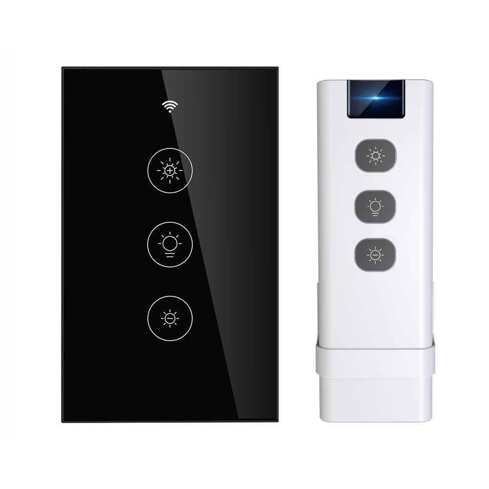 WiFi RF Smart Dimmer Switch, US, White/Black - Moes