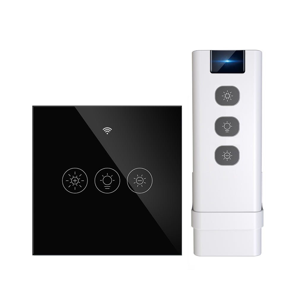 WiFi Dimmer SwitchRF433 Smart Glass Touch Switches With Led For Light –  MOES