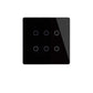 WiFi RF433 Smart 6 Gang Wall Touch Light Switch 2/3 Way Multi-Control Neutral Wire Required - MOES