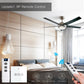 WiFi RF433 Smart Ceiling Fan Switch Smart Life/Tuya App Compatible with Alexa Google HomeEU White - Moes